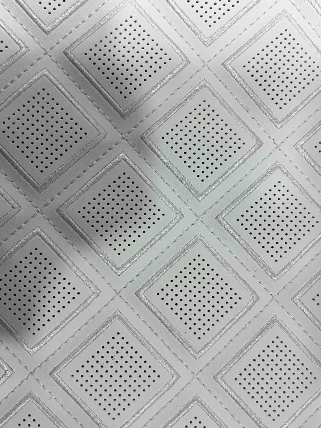 Diamond perforation pattern, close-up